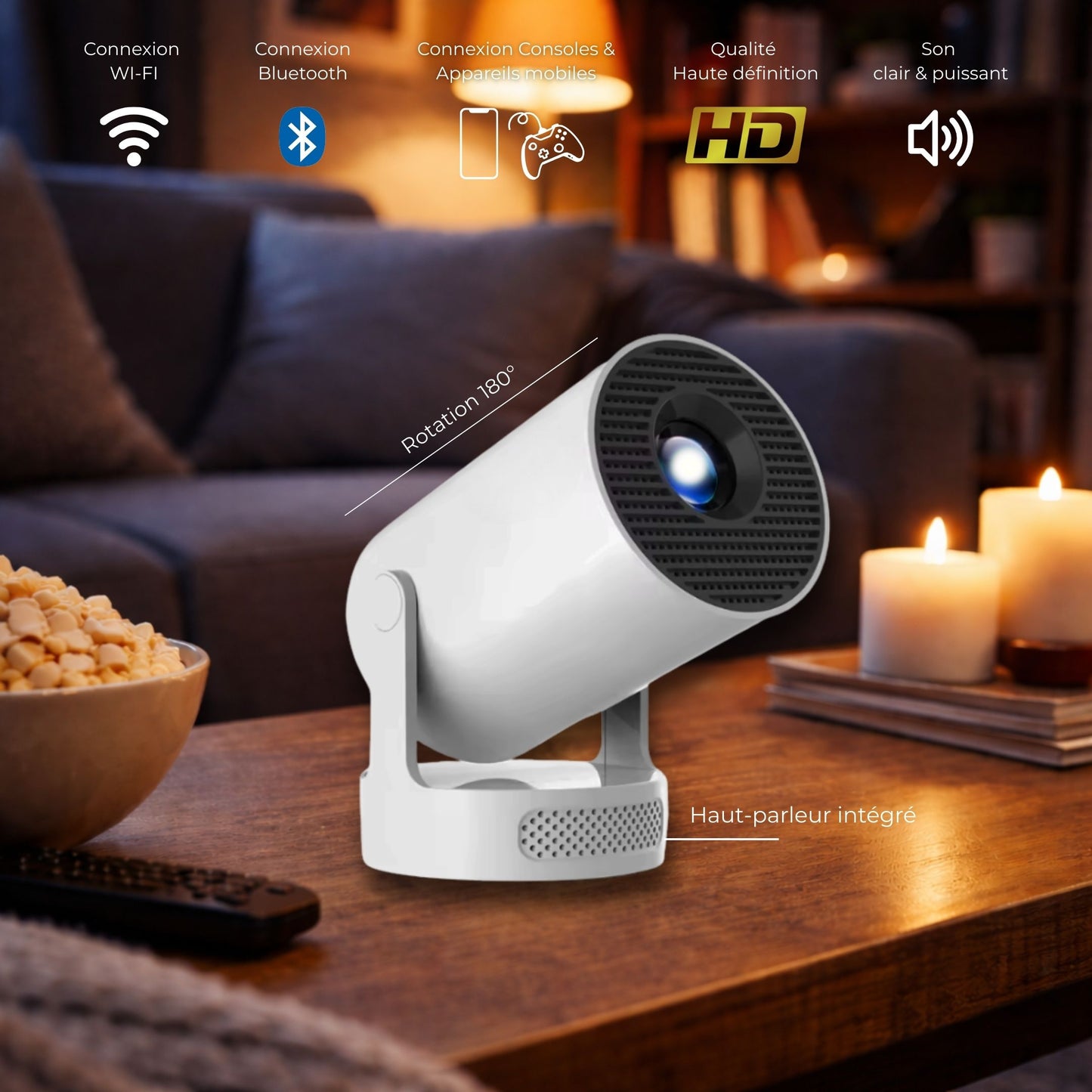 Projecteur Cinéma Maison - LUMENY